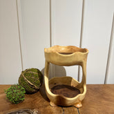 Two Step Wooden Storage Bowl (Fruits/ Flowers ) Design2 - AVRS FURNITURE